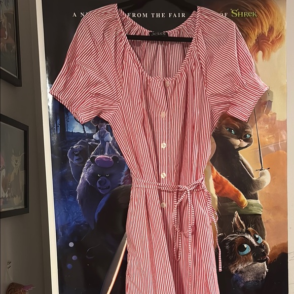 J.Crew Red and White Striped Top - Picture 5 of 7